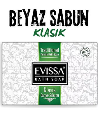 Klasik Banyo Sabunu 4×150 Gr 600 Gr Beyaz Sabun