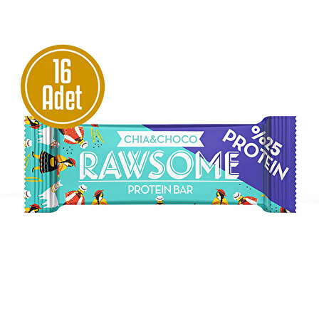 Rawsome Protein Bar 40 Gr 16 Adet - KAKAO CHIA
