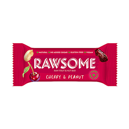 Rawsome Meyve Bar 40 Gr 1 Adet - VİŞNE YER FISTIĞI