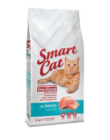 Smart Cat Sterilised Somonlu Kısır Kedi Maması 10 Kg