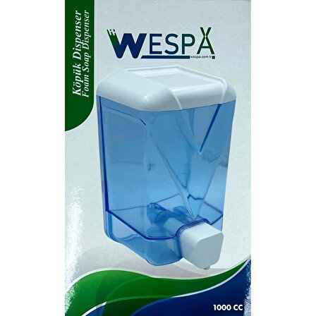 Wespa Plastik Şeffaf Köpük Sabun Dispenseri 1000 ml. x 5 Adet