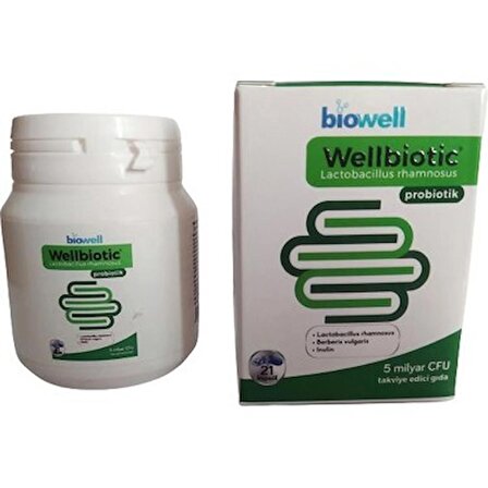 Biowell Wellbiotic Probiyotik 116 mg 21 Kapsül