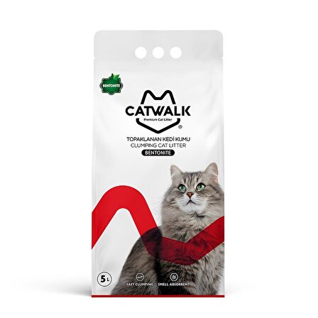 Catwalk Bentonit Naturel Topaklanan Kedi Kumu 10 Lt