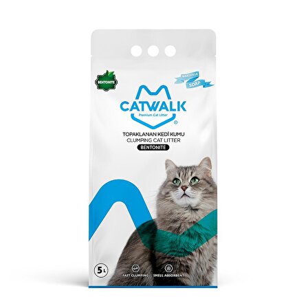 Catwalk Marsilya Sabunlu Topaklanan Kedi Kumu  5 Lt