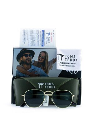 Toms Teddy Polarize/uv Metal Güneş Gözlüğü Metalik Sarı Tt1005c103