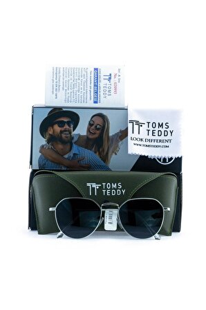 Toms Teddy Polarize Uv Metal Güneş Gözlüğü Nikel Tt1023c101
