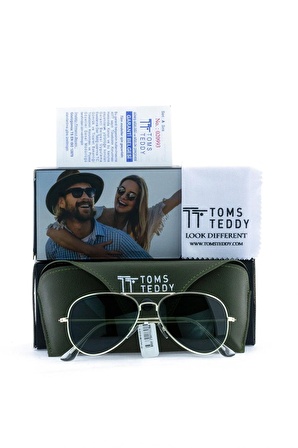 Toms Teddy Polarize Uv Metal Güneş Gözlüğü Altın Tt1022-55c103