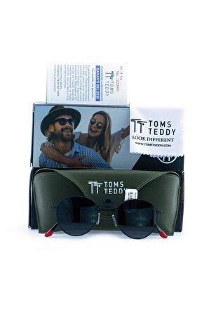 Toms Teddy Polarize/uv Metal Güneş Gözlüğü Siyah Mat Tt1038c108m