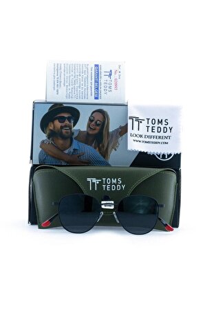 Toms Teddy Polarize/uv Metal Güneş Gözlüğü Mat Siyah Tt1050c108m