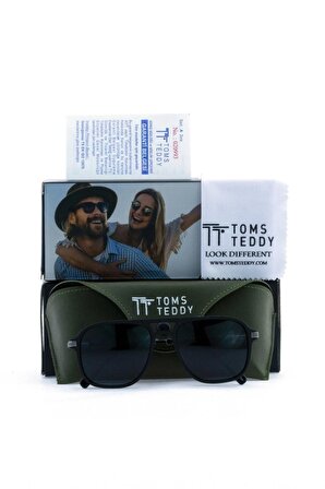 Toms Teddy Polarize Uv Güneş Gözlüğü Siyah Tt6015-2c101m