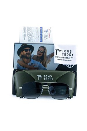 Toms Teddy Polarize Uv Metal Güneş Gözlüğü Nikel Siyah Tt1052c101-siyah