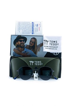 Toms Teddy Polarize/uv Metal Güneş Gözlüğü Mat Füme Tt1043c102m