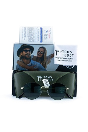 Toms Teddy Polarize Uv Metal Güneş Gözlüğü Altın Siyah Tt1043c103