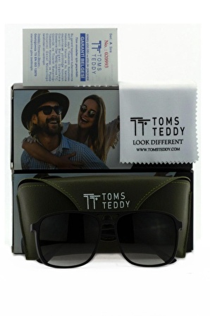 Toms Teddy Polarize/uv Güneş Gözlüğü Kemik Erkek Güneş Gözlükleri Tt6021c101m