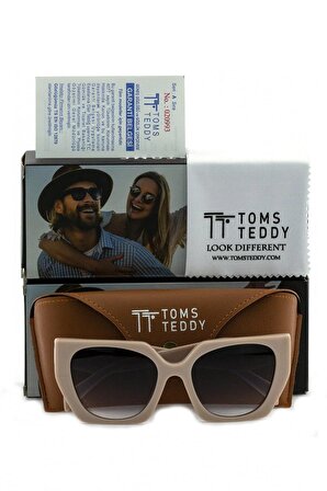 Toms Teddy Polarize/uv Güneş Gözlüğü Kemik Kadın Güneş Gözlükleri Tt6023c204p