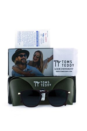 Toms Teddy Polarize/uv Güneş Gözlüğü Mat Bordo Tt6016-1c505m