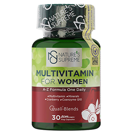 Nature's Supreme Multivitamin for Women 30 Kapsül - AROMASIZ