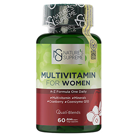 Nature's Supreme Multivitamin for Women 60 Kapsül - AROMASIZ