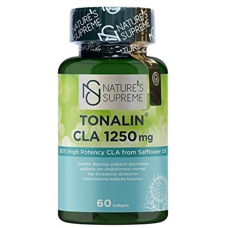 Nature's Supreme Tonalin CLA 1250 Mg 60 Yumuşak Kapsül - AROMASIZ
