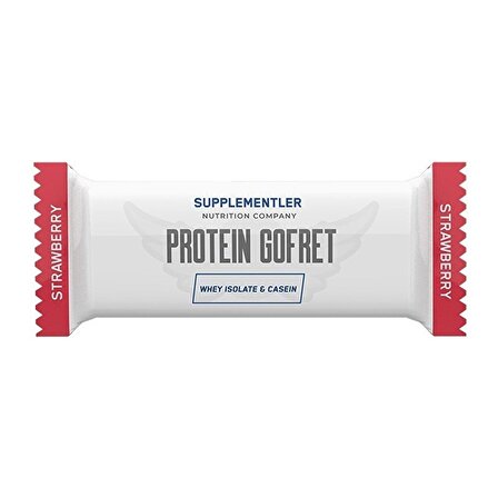 Supplementler.com Protein Gofret 40 Gr 1 Adet - ÇİLEK