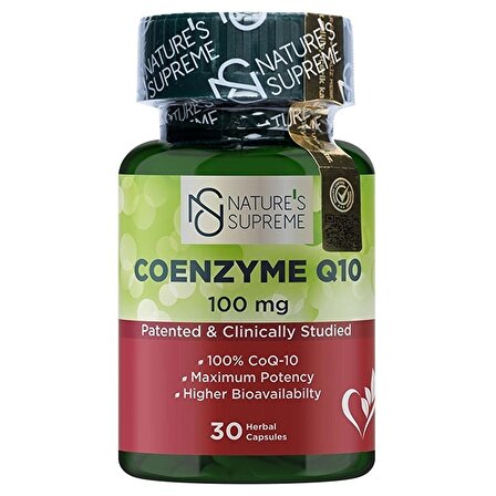 Nature's Supreme Coenzyme Q10 100 Mg 30 Kapsül - AROMASIZ