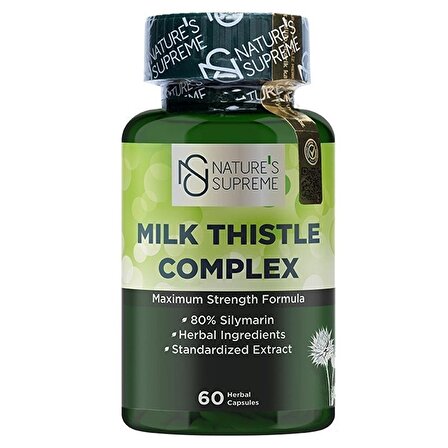 Nature's Supreme Milk Thistle Complex 60 Kapsül - AROMASIZ