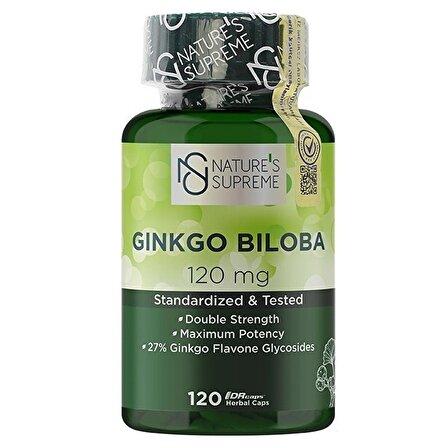 Nature's Supreme Ginkgo Biloba 120 Mg 120 Kapsül - AROMASIZ