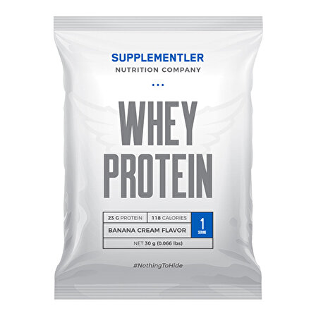 Supplementler.com Whey Protein 30 Gr Tek Kullanımlık - MUZ