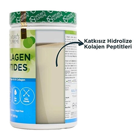 Nature's Supreme Collagen Peptides Powder 600 Gr Aromasız - AROMASIZ