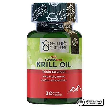 Nature's Supreme Krill Oil 30 Kapsül - AROMASIZ