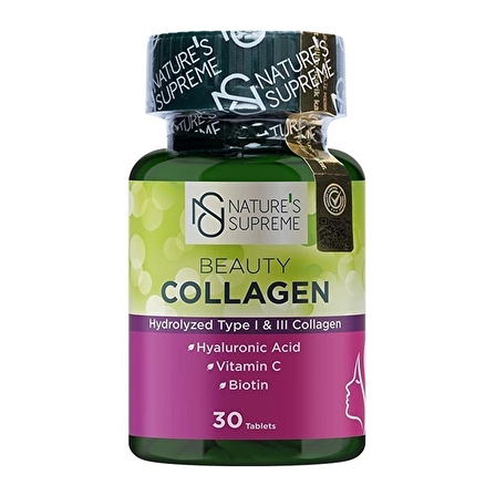 Nature's Supreme Beauty Collagen 30 Tablet - AROMASIZ