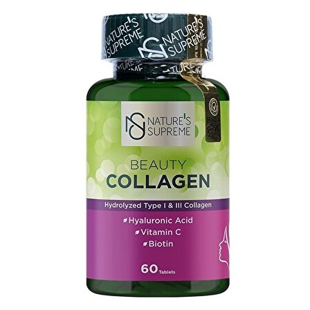 Nature's Supreme Beauty Collagen 60 Tablet - AROMASIZ