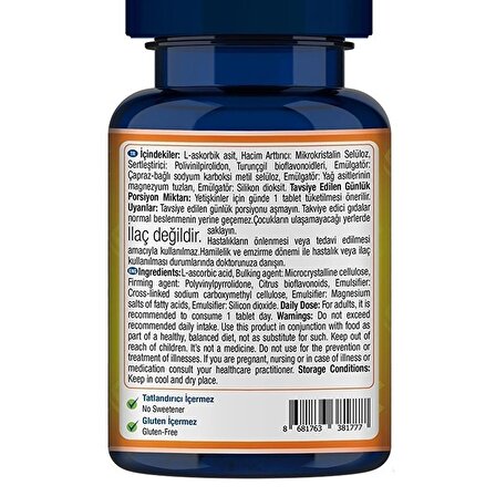 One Up C Vitamini 1000 Mg 30 Tablet - AROMASIZ