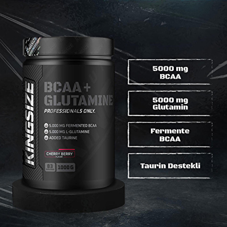 Kingsize Nutrition BCAA + Glutamine Powder 1000 Gr - KARPUZ