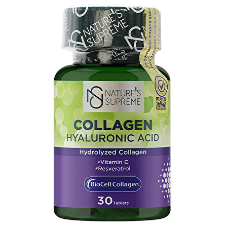 Nature's Supreme BioCell Collagen Hyaluronic Acid 30 Tablet - AROMASIZ