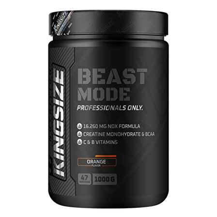 Kingsize Nutrition Beast Mode 1000 Gr - PORTAKAL