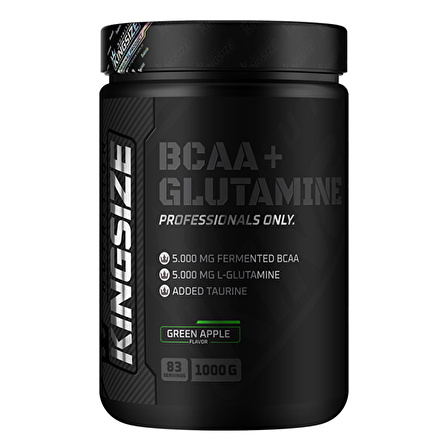 Kingsize Nutrition BCAA + Glutamine Powder 1000 Gr - KIRMIZI MEYVELER