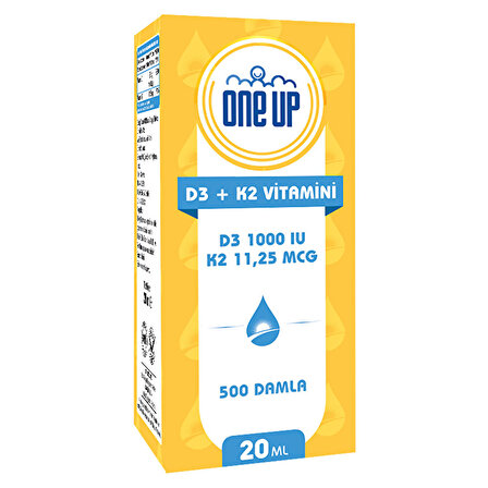 One Up D3 + K2 Vitamini 20 mL Damla - AROMASIZ