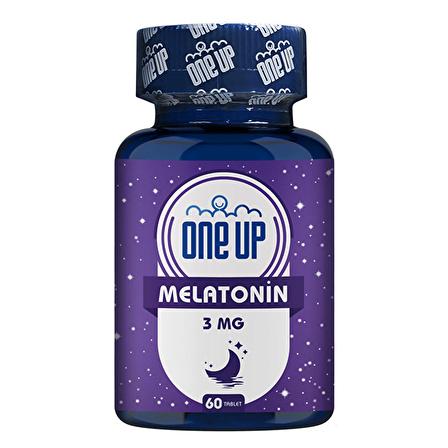 One Up Melatonin 3 Mg 60 Tablet - AROMASIZ
