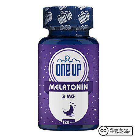 One Up Melatonin 3 Mg 120 Tablet - AROMASIZ