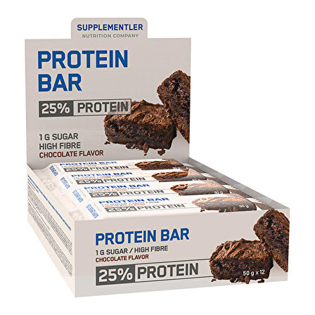 Supplementler.Com Protein Bar 50 Gr 12 Adet - ÇİKOLATA