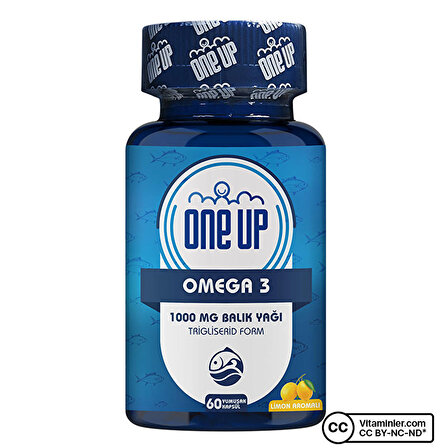 One Up Omega 3 1000 Mg 60 Kapsül - LİMON