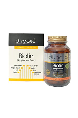 Divoque Biotin B Vitamini Takviyesi 60 Tablet