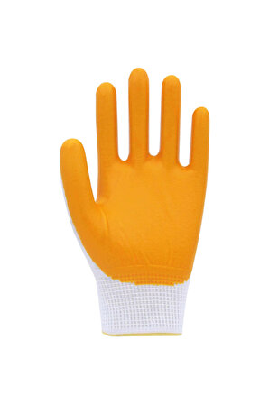 Master Glove PG3 Sarı Polyester Örme Nitril İş Eldiveni 10 Beden 12 Çift