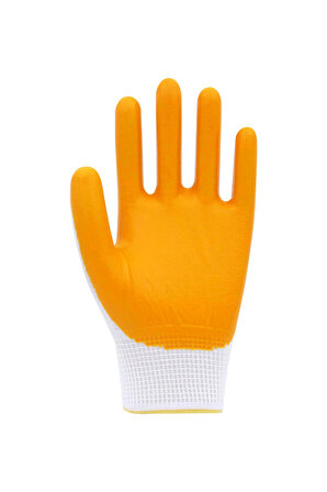 Master Glove PG7 Sarı Polyester Örme Nitril İş Eldiveni 9 Beden