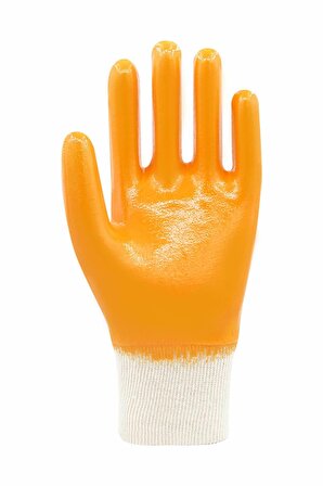 Master Glove KG40 Sarı Nitril Kaplı Pamuk ve Polyester Örgü İş Eldiveni 10 Beden 12 Çift
