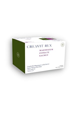 CreaVit RLX Magnezyum Sitrat & B6 Vitamini 20 Saşe