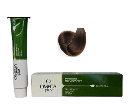 Omega Plus Color Professional Hair Color Cream 60 ml 7.00 Yoğun Kumral Saç Boyası