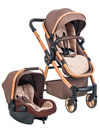 Baby Enzo Best Travel Sistem Bebek Arabası Kahverengi