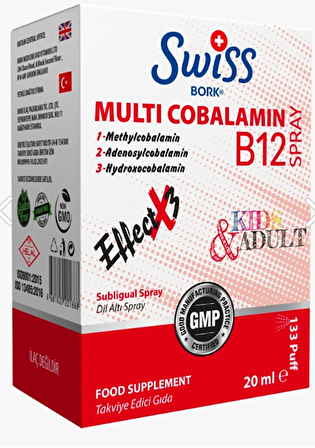 Swiss Bork Multi Cobalamin B12 20 Ml Sprey 8681820201888